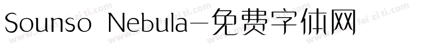 Sounso Nebula字体转换